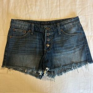 Lucky Brand Distressed Indigo Denim Cutoff Shorts